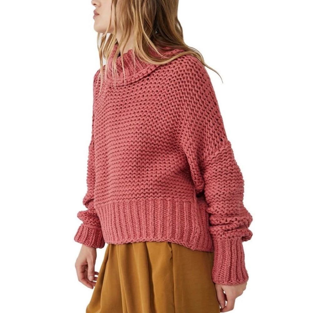 Free People My Only Sunshine Sweater in Rosette NWT - Picture 2 of 13